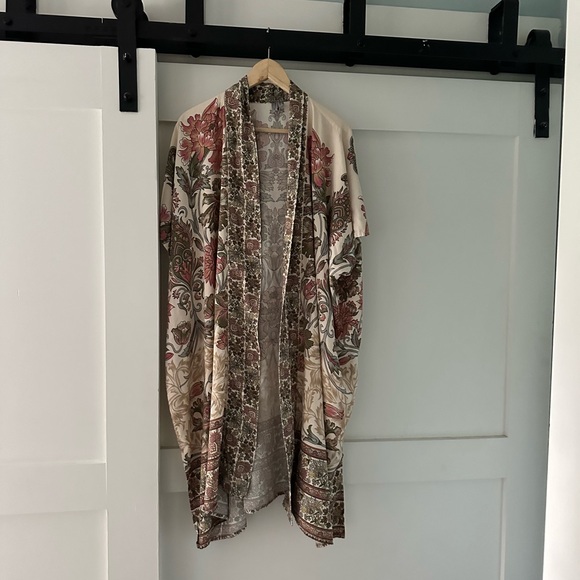 Anthropologie | Bl-nk Garden Kimono, sz L - Picture 4 of 7
